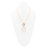 Abby White Mother of Pearl Golden Pendant Necklace - Barse Jewelry