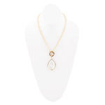 Abby White Mother of Pearl Golden Pendant Necklace - Barse Jewelry