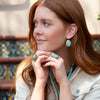 Agave Genuine Turquoise Earrings - Barse Jewelry