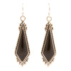 Anemone Black Onyx Sterling Silver Drop Earrings - Barse Jewelry