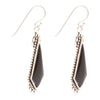 Anemone Black Onyx Sterling Silver Drop Earrings - Barse Jewelry