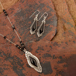 Anemone Black Onyx Sterling Silver Drop Earrings - Barse Jewelry