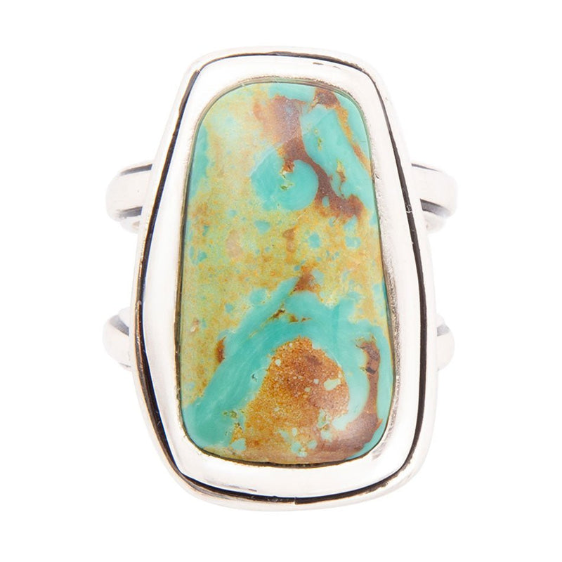Art Blue Turquoise and Sterling Silver Statement Ring - Barse Jewelry