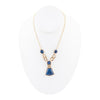 Athena Blue Agate Golden Statement Necklace - Barse Jewelry