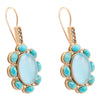 Aurora Blue Opal Golden Drop Earrings - Barse Jewelry