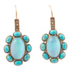 Aurora Blue Opal Golden Drop Earrings - Barse Jewelry