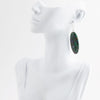 Azurite Matrix Statement Sterling Silver Drop Earrings - Barse Jewelry