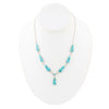 Biwa Blue Turquoise and Sterling Silver Link Necklace - Barse Jewelry