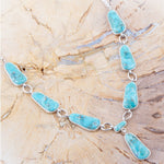 Biwa Blue Turquoise and Sterling Silver Link Necklace - Barse Jewelry