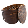Black Jasper and Leather Statement Bracelet - Barse Jewelry