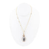 Black Mother of Pearl Golden Pendant Necklace - Barse Jewelry