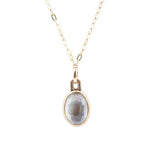 Black Mother of Pearl Golden Pendant Necklace - Barse Jewelry