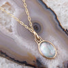 Black Mother of Pearl Golden Pendant Necklace - Barse Jewelry