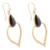 Black Onyx Bedouin Golden Drop Earrings - Barse Jewelry