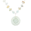 Blue Amazonite Rosette Sterling Necklace - Barse Jewelry