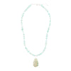 Blue Amazonite Sterling Silver Pendant Necklace - Barse Jewelry