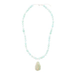 Blue Amazonite Sterling Silver Pendant Necklace - Barse Jewelry