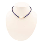 Blue Lapis Cirrus Golden Necklace - Barse Jewelry