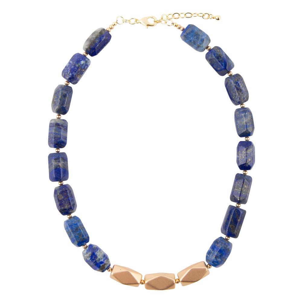 Blue Lapis Nugget Necklace - Barse Jewelry