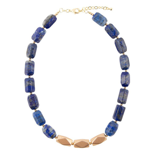 Blue Lapis Nugget Necklace