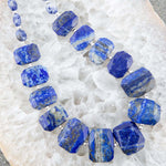 Blue Lapis Sterling Silver Statement Necklace - Barse Jewelry