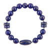 Blue Lapis Sterling Silver Stretch Bracelet - Barse Jewelry