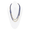Blue Lapis Wrap Golden Necklace - Barse Jewelry
