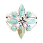 Blue Turquoise and Sterling Silver Statement Rings - Barse Jewelry