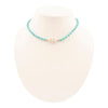 Blue Turquoise Cirrus Golden Necklace - Barse Jewelry