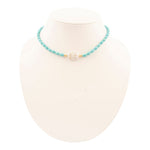 Blue Turquoise Cirrus Golden Necklace - Barse Jewelry