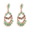 Botanical Green Turquoise Statement Earrings - Barse Jewelry