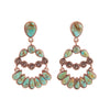 Botanical Green Turquoise Statement Earrings - Barse Jewelry