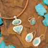 Bronco Blue Turquoise Sterling Silver Concho Ring - Barse Jewelry