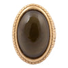 Brown Smoky Quartz Shimmer Golden Statement Ring - Barse Jewelry