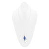 Carved Blue Lapis Sterling Silver Necklace - Barse Jewelry