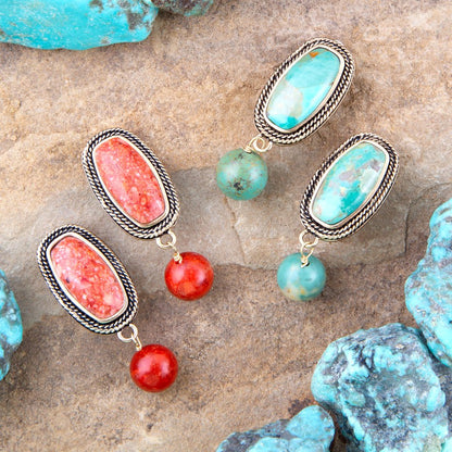 Catalina Orange Sponge Coral Golden Clip - On Earrings - Barse Jewelry