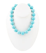 Chuncky Blue Magnesite Rounds Necklace - Barse Jewelry