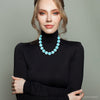 Chunky Blue Magnesite Round Necklace - Barse Jewelry