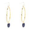 Cobalt Blue Lapis and Gold Drop Earrings - Barse Jewelry