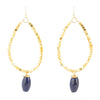Cobalt Blue Lapis and Gold Drop Earrings - Barse Jewelry