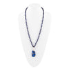 Cobalt Blue Lapis Long Pendant Necklace - Barse Jewelry