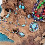 Concho Colorful Golden Statement Ring - Barse Jewelry