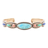 Concho Colourfull Golden Cuff Bracelet - Barse Jewelry