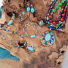 Concho Colourfull Golden Cuff Bracelet - Barse Jewelry