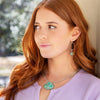 Corinth Blue Turquoise Charms Sterling Silver Earrings - Barse Jewelry