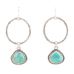 Corinth Blue Turquoise Charms Sterling Silver Earrings - Barse Jewelry