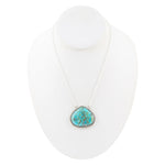 Corinth Blue Turquoise Pendant Necklace - Barse Jewelry