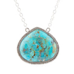 Corinth Blue Turquoise Pendant Necklace - Barse Jewelry