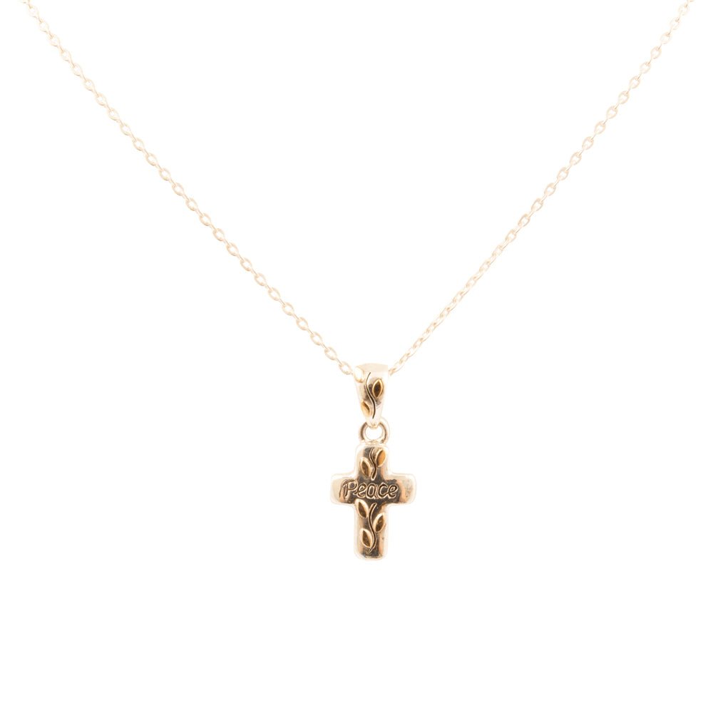 Cross of Love Sterling Silver Pendant Necklace - Barse Jewelry
