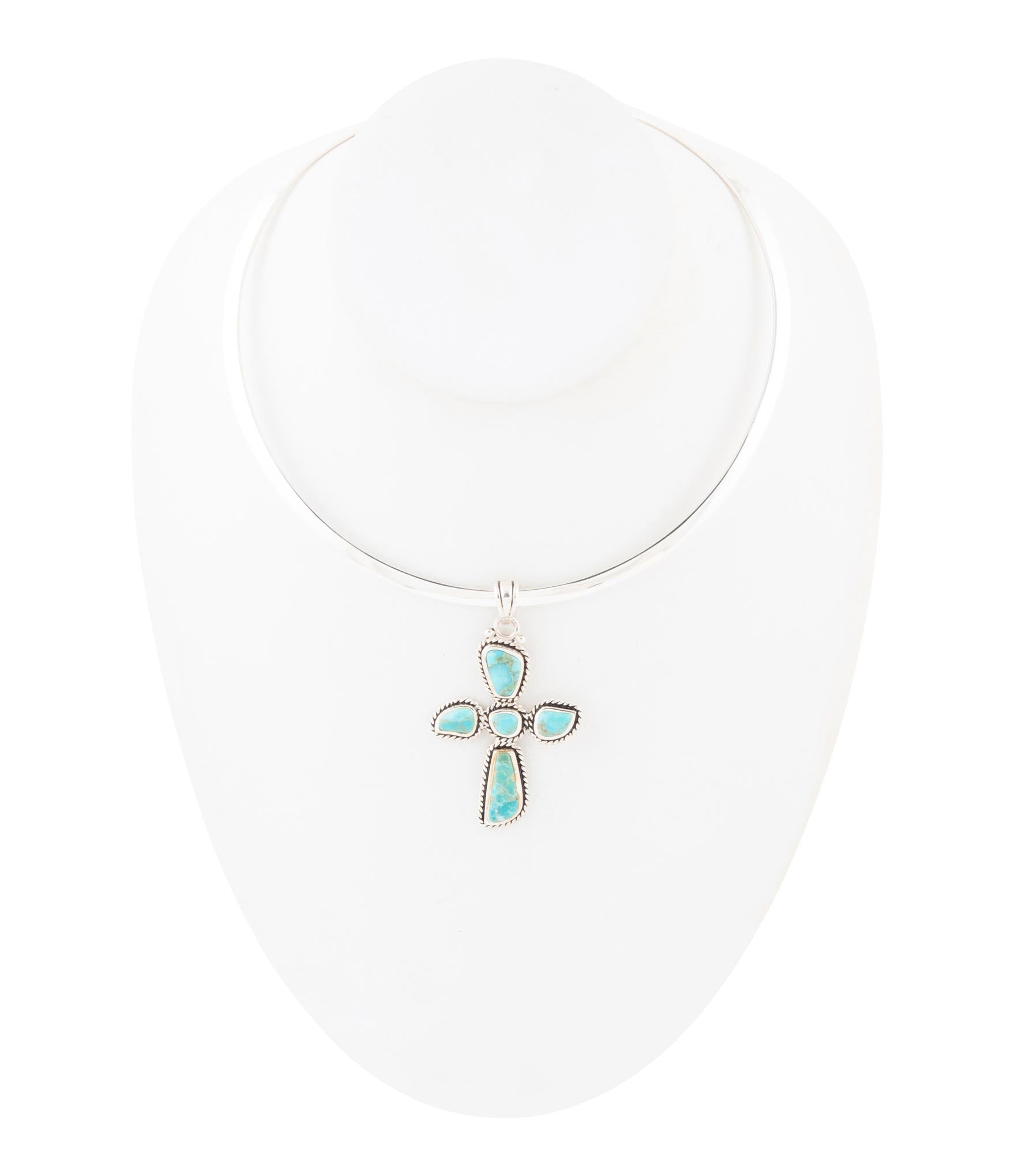 Cross Pendant and Sterling Silver Necklace - Barse Jewelry